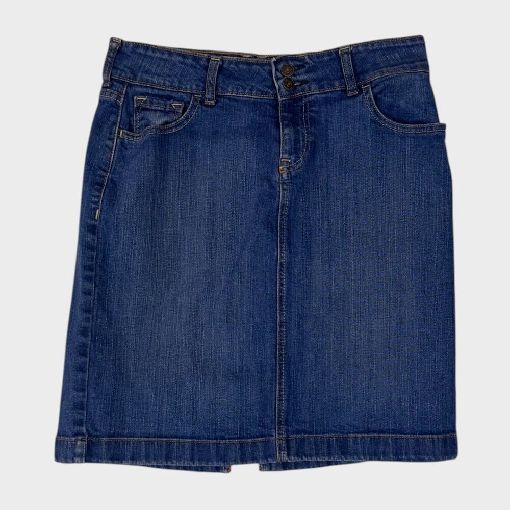 Old Navy Womens Size 6P Petite Blue Denim Skirt